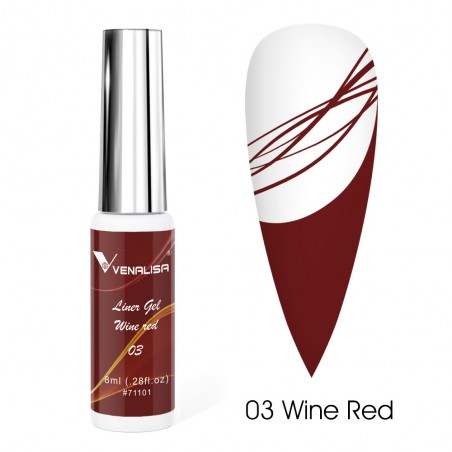 Venalisa Liner Gel 8 ml - 03 Wine Red