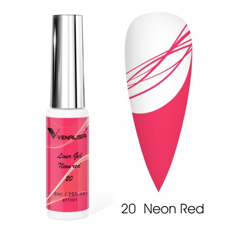 Venalisa Liner Gel 8 ml - 20 Neon Red