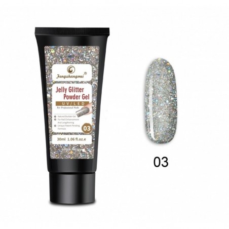 Poligel Glitter FSM 30 Gr - 03